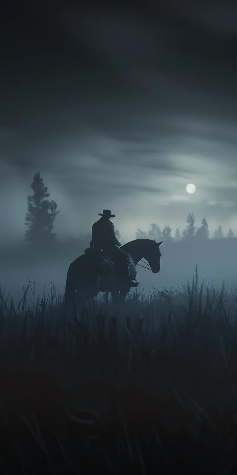 Horse at night wallpaper iPhone