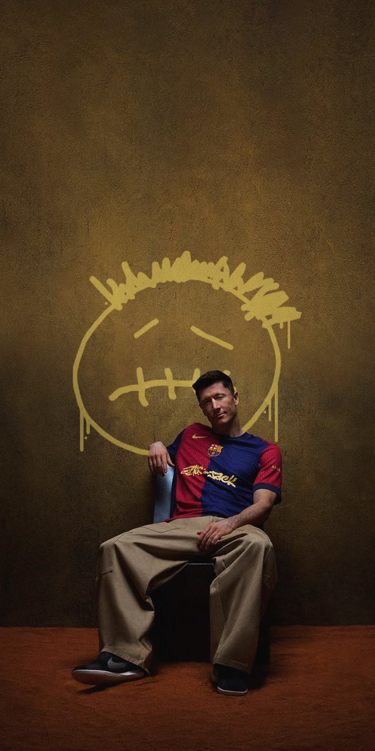 Barcelona and Travis Scott collab matching wallpapers for iPhone