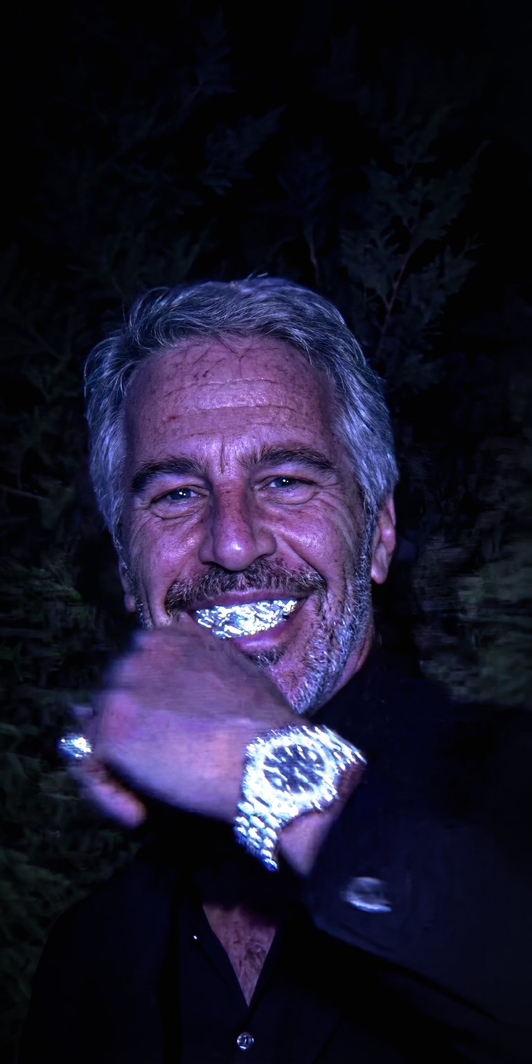 This 4K wallpaper features Jeffrey Epstein with diamond-studded teeth. Get this iPhone wallpaper showing his jewelry including a ring and matching wrist watch.