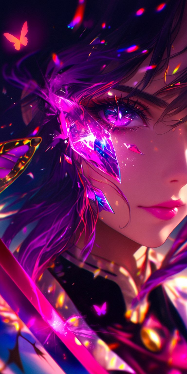 Shinobu Kocho iPhone wallpaper 4K