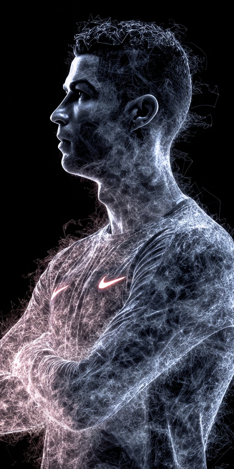 Cristiano Ronaldo art black and white  wallpaper for iPhone 4K