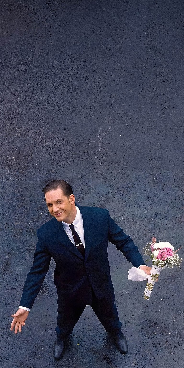 Tom Hardy holding flowers wallpapers