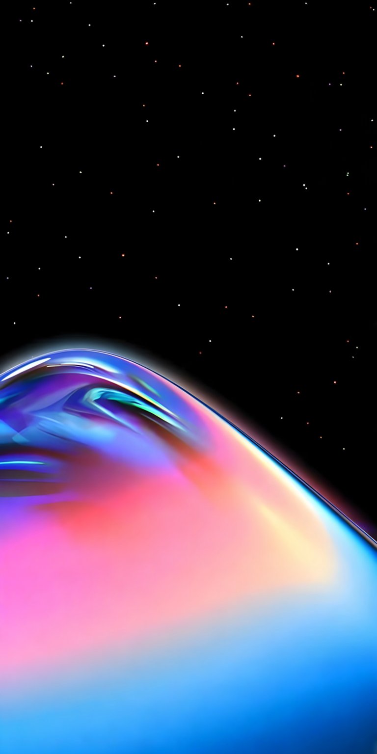 Colorful liquid glass art iPhone wallpaper 4K