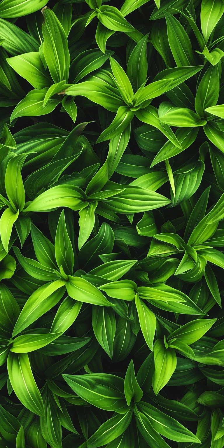 Greenie leaves all together wallpaper