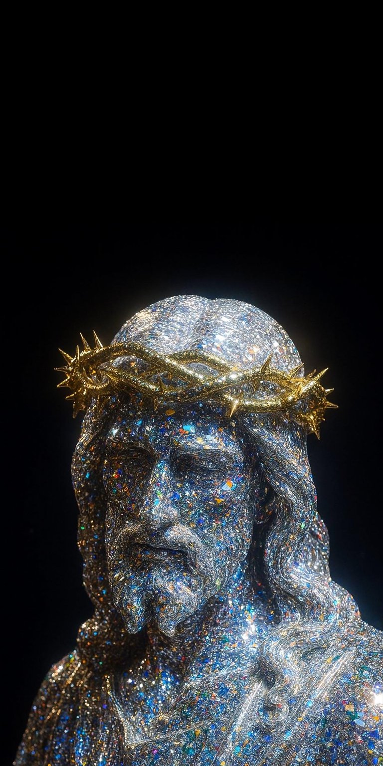 Decorate your device with this Jesus diamond Silver Surfer wallpaper for iPhone 4K