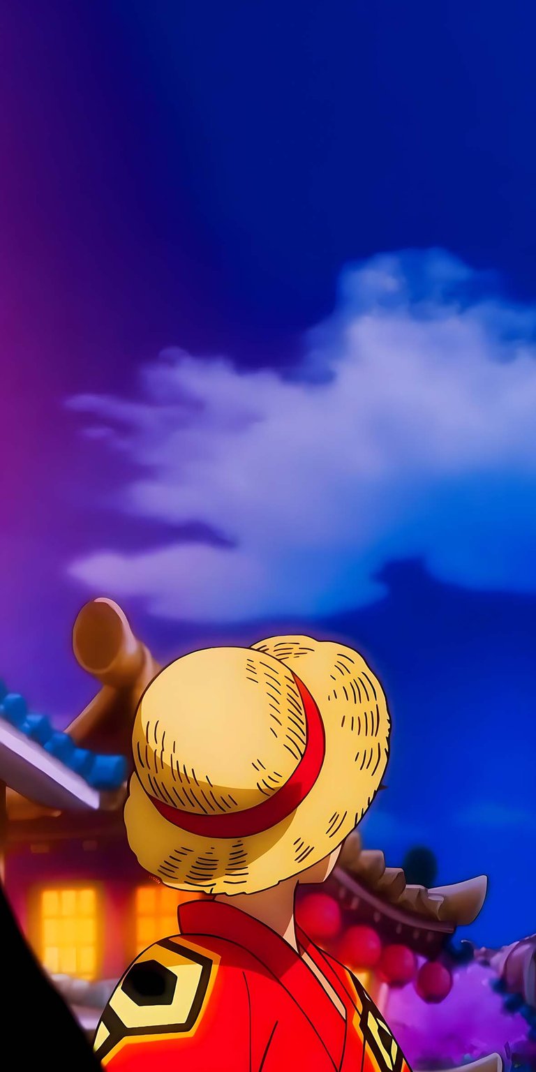 Luffy on the boat wallpaper iOS