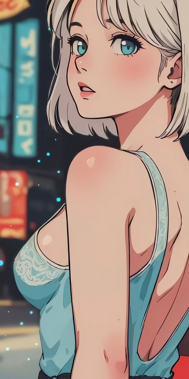 Woman illustration wallpaper iPhone