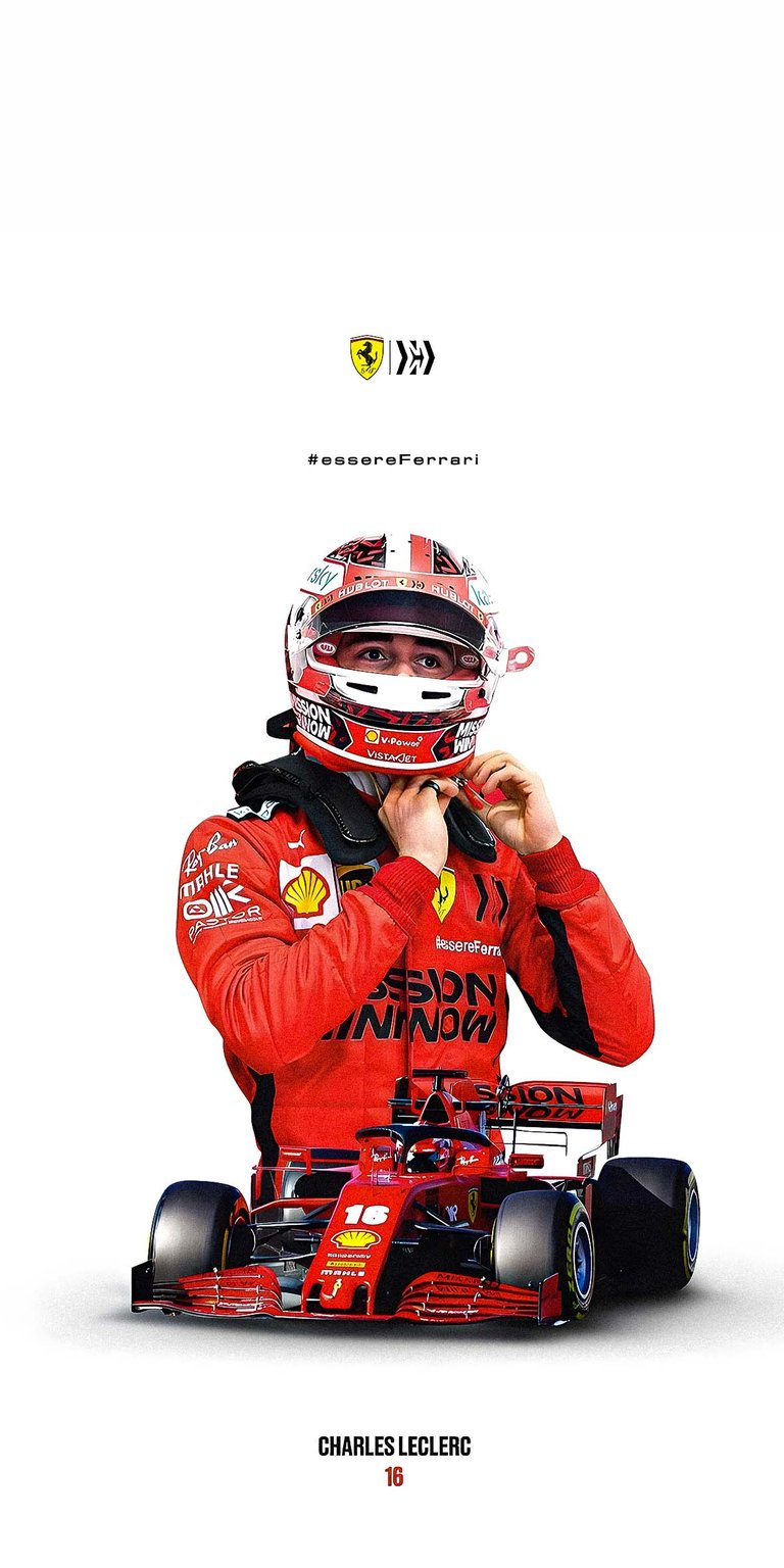 Leclerc Ferrari wallpaper iPhone