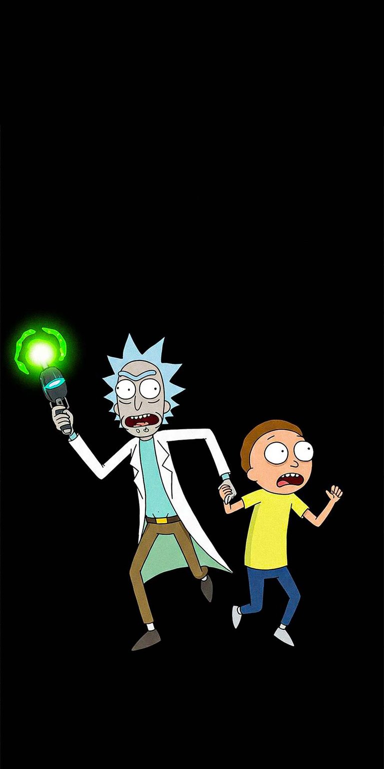 Rick and Morty Dark iPhone wallpaper