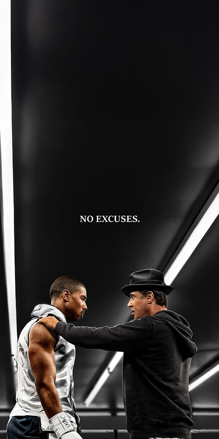 Adonis Creed in the ring motivational wallpaper iPhone 4K