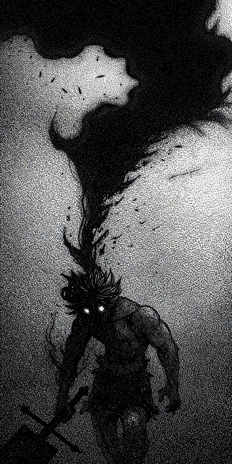 Download this incredible Asta Black Clover wallpaper in 4K for your iPhone, featuring the black, smoke-like tendrils rising from his head and his intense, glowing eyes. This stunning wallpaper captures the fierce determination of Asta with remarkable detail.