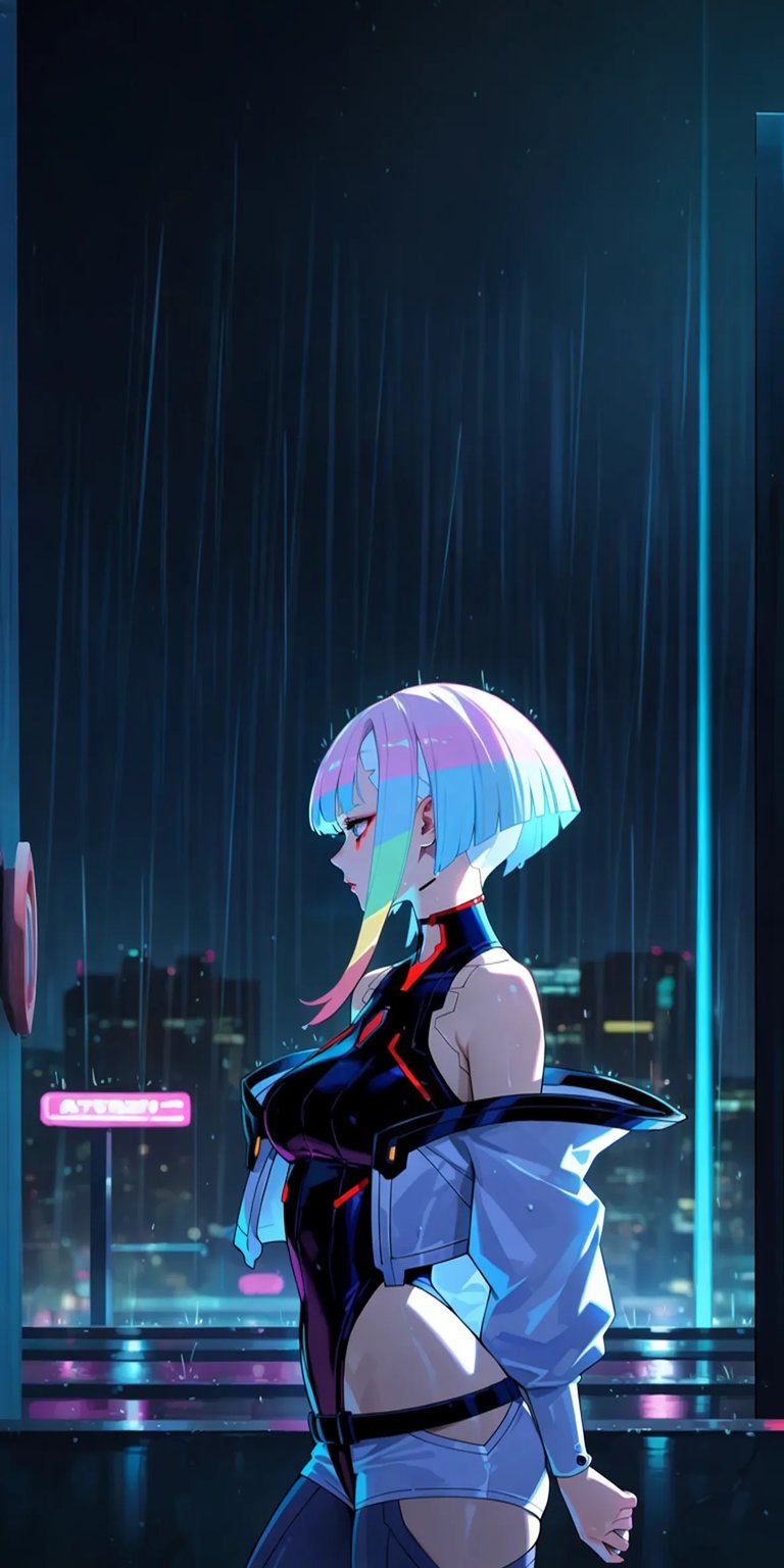 Lucy from Cyberpunk iPhone wallpaper 4K