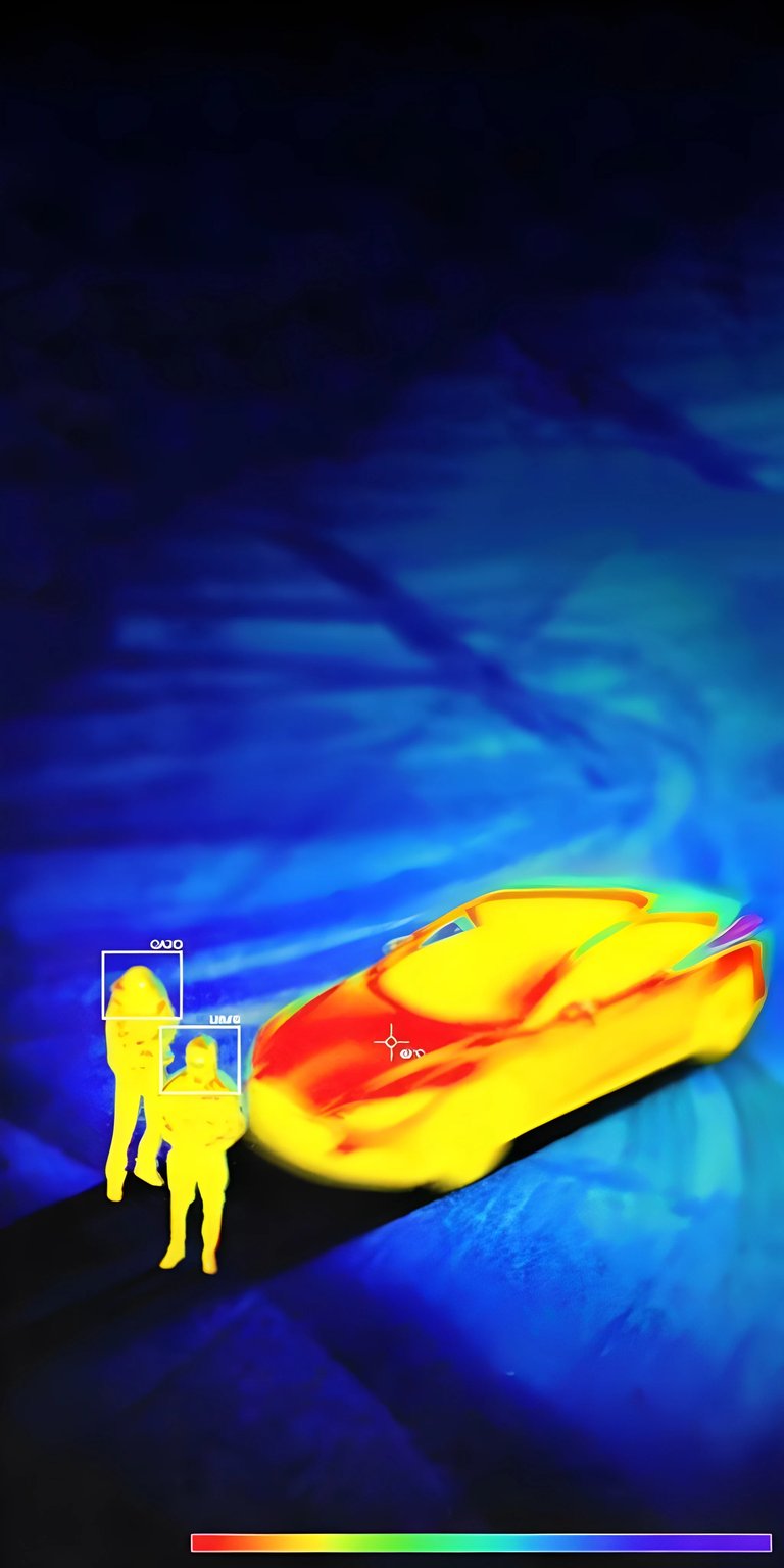 Thermal vision iPhone wallpaper HD