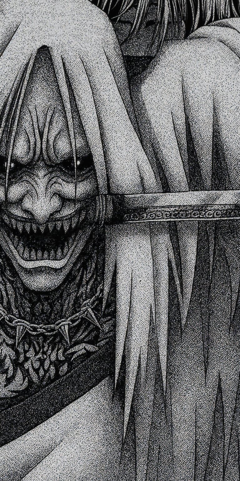 Download this high-resolution Skull Knight wallpaper in 4K for your iPhone. Featuring a menacing skull face, a spiked collar, and intricate shading, this wallpaper is a must-have.