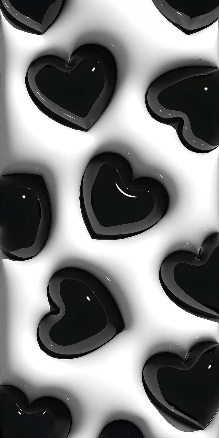 Black hearts wallpaper iPhone
