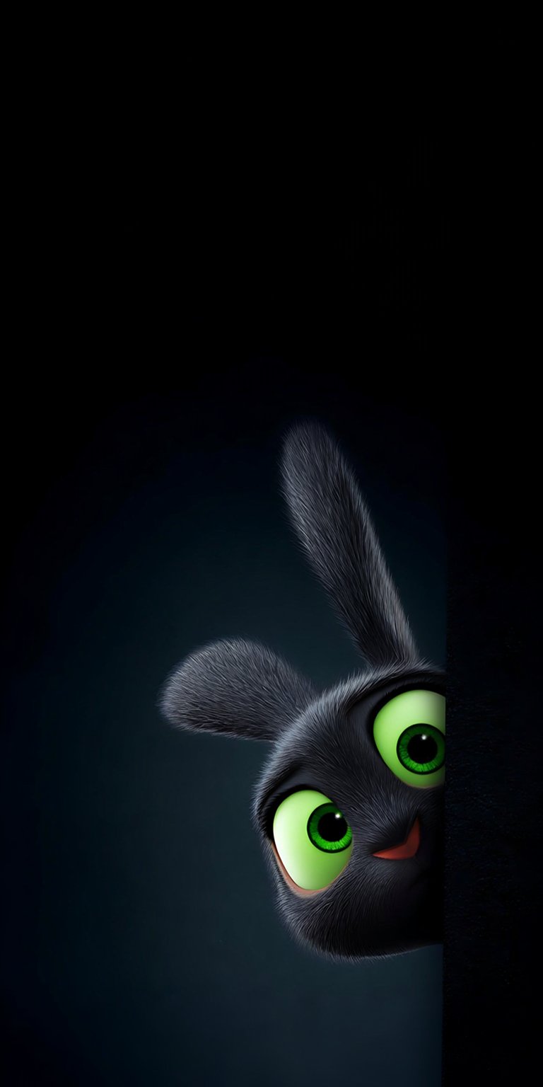 Black rabbit wallpaper iPhone HD