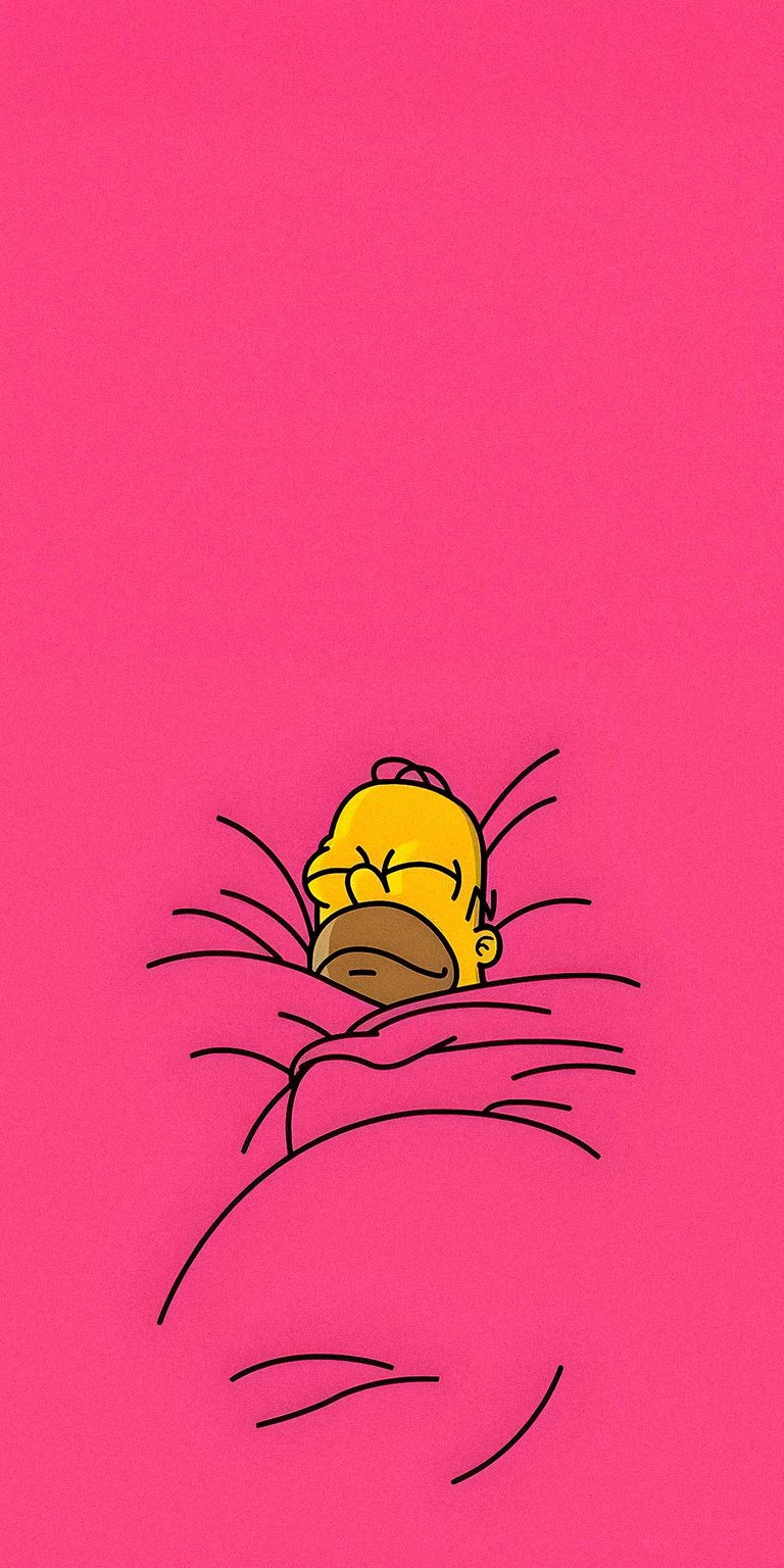 Homer Simpson sleeping mobile wallpaper