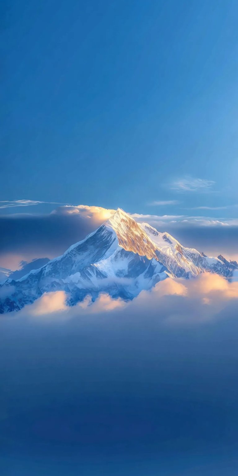 Snow mountain iOS wallpaper HD