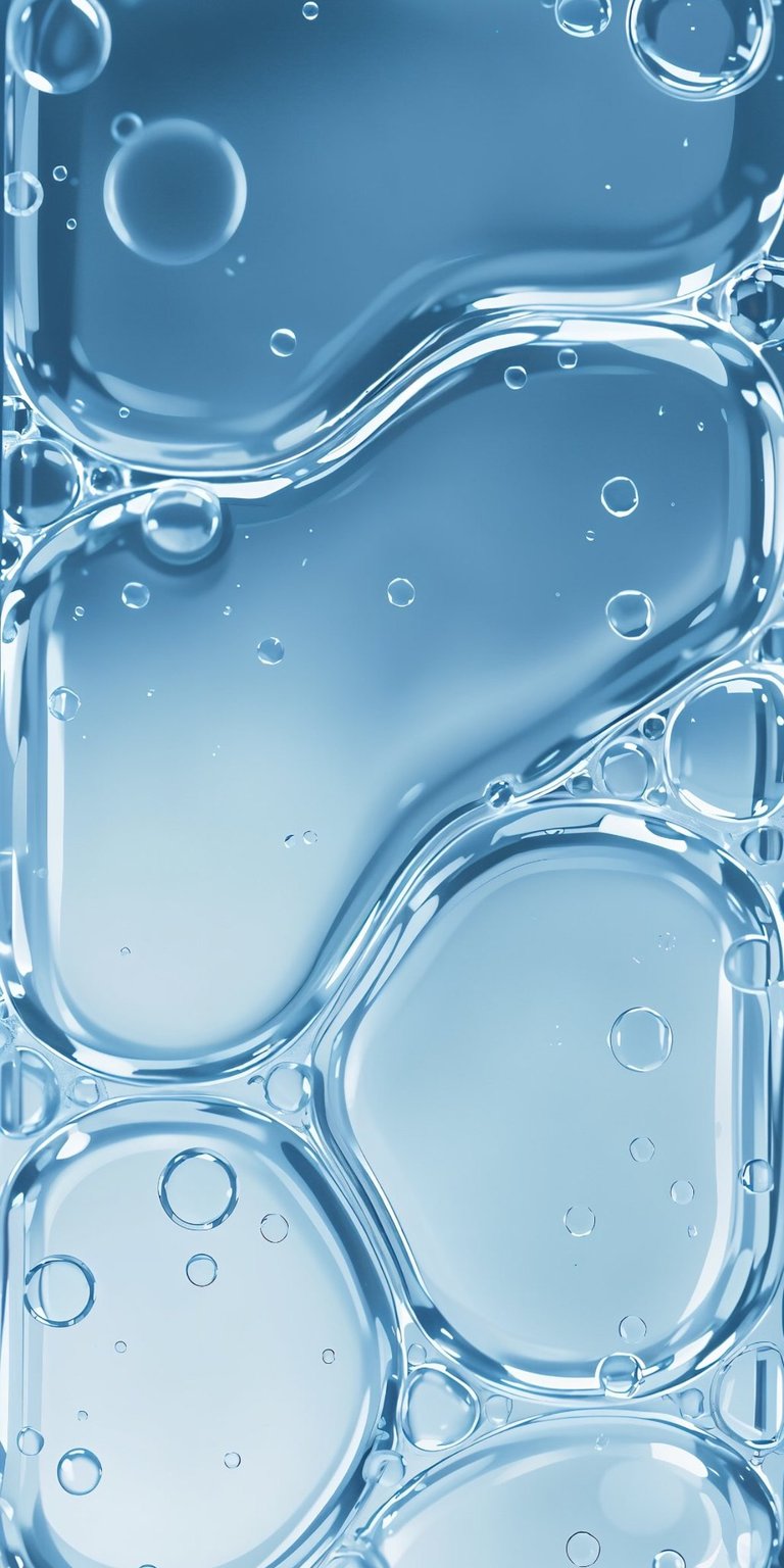 This stunning 4K wallpaper features a macro view of light blue water bubbles, perfect for your iPhone. The wallpaper showcases intricate lines and varying sizes of spherical droplets.