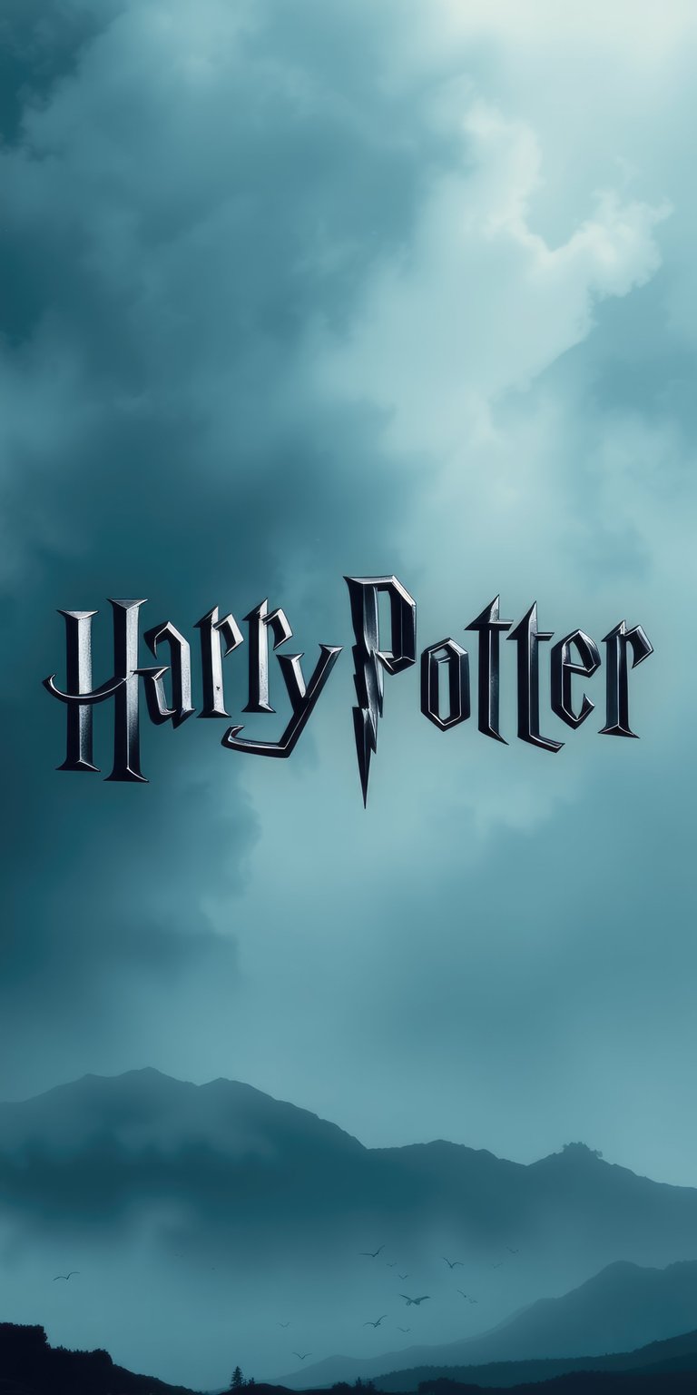 Harry Potter logo gloomy iphone wallpaper in 4k