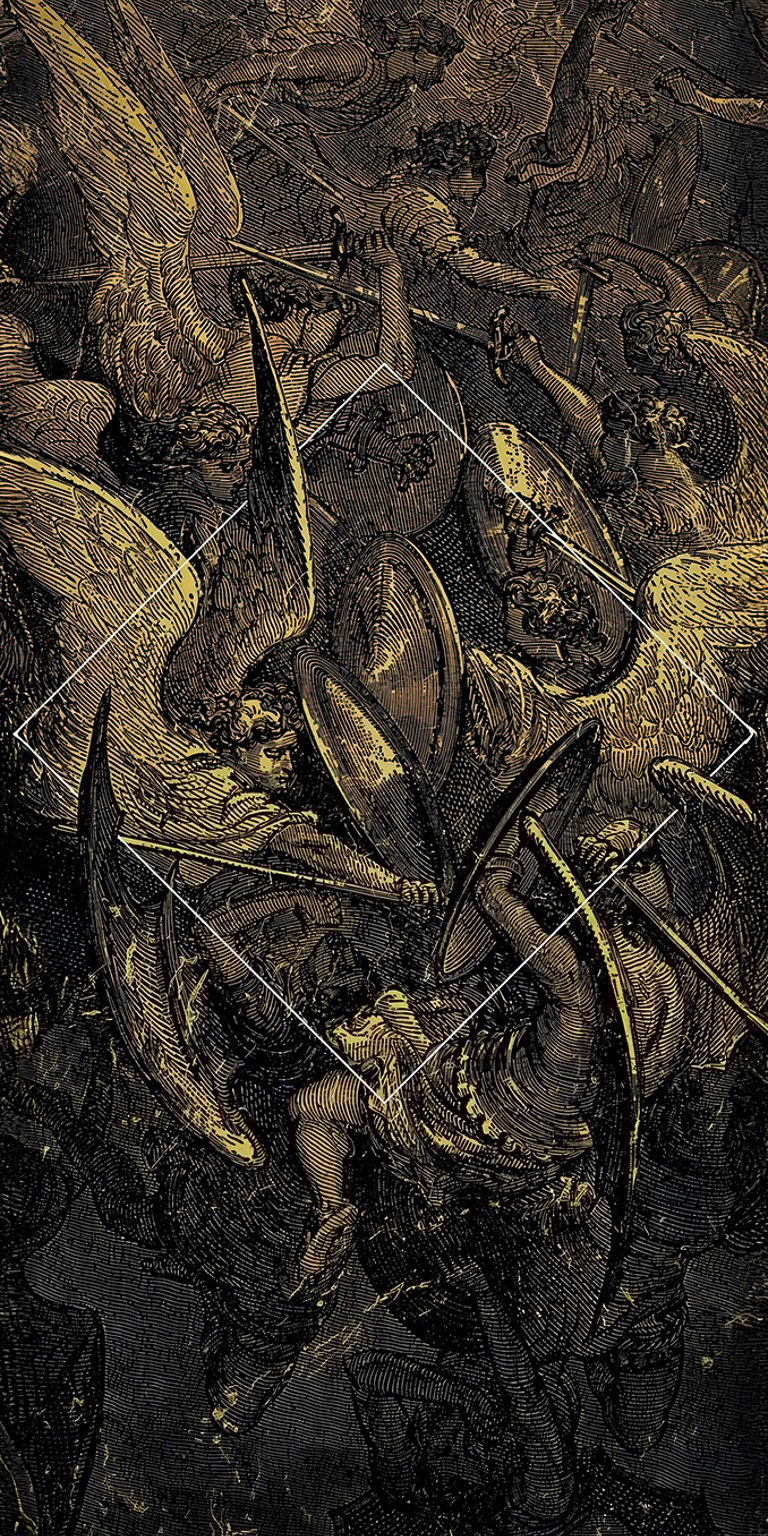Fallen angels art wallpaper iPhone 4K