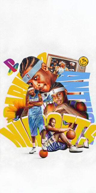 Allen Iverson collage iPhone wallpapers