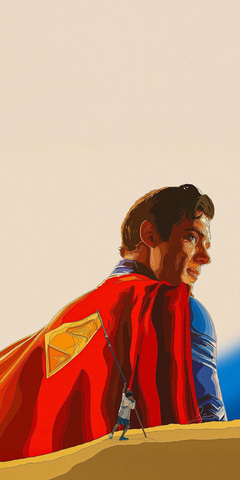 Superman artistic iPhone wallpaper HD