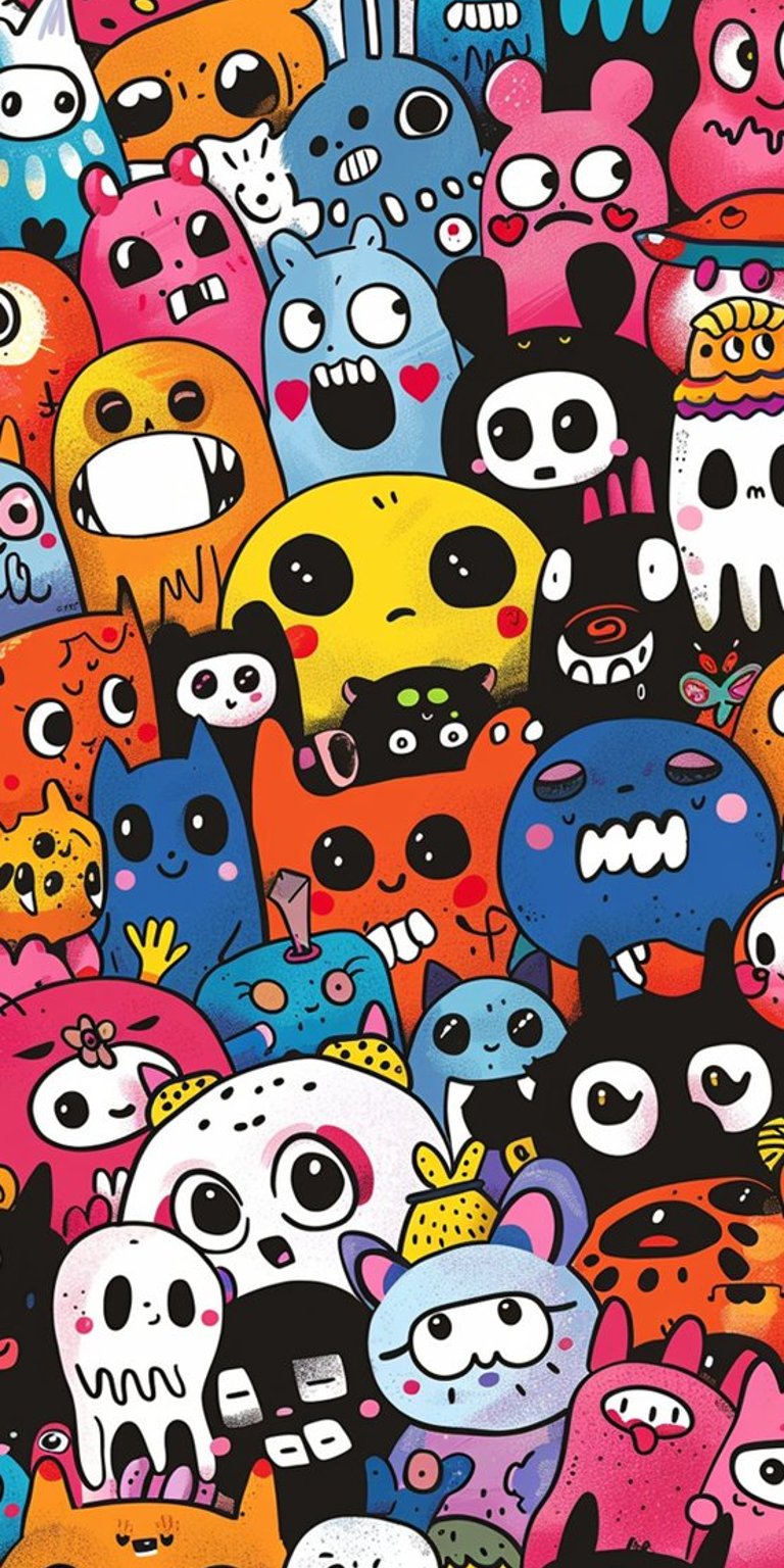 Doodle art wallpaper iPhone HD