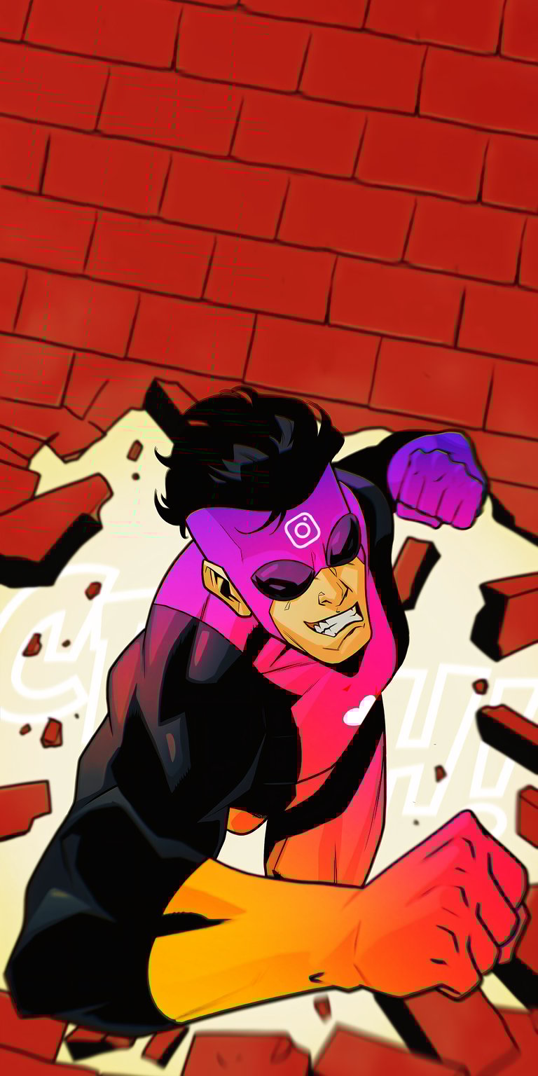 Invincible social media variants wallpaper for iPhone