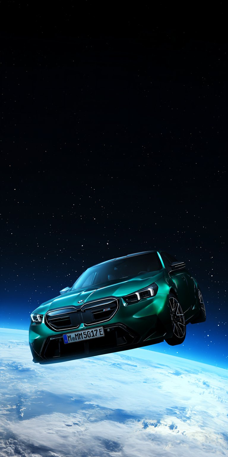 M5 in space 3D wallpaper for iPhone