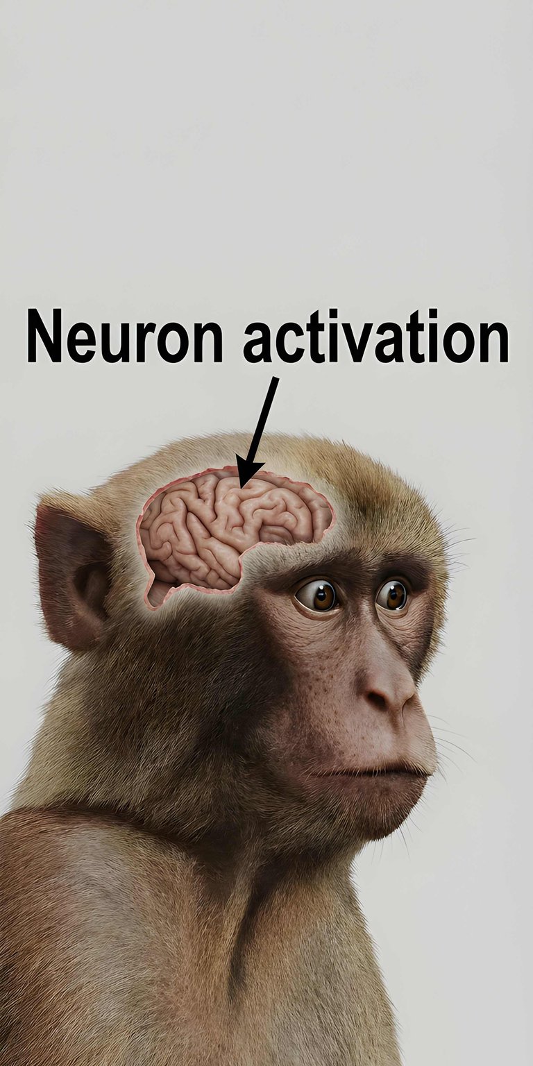 Monkey Brain 4K wallpaper featuring a realistic monkey portrait, visible brain graphic, and minimal background tones. This aesthetic wallpaper creates a bold and playful look on iPhone displays.