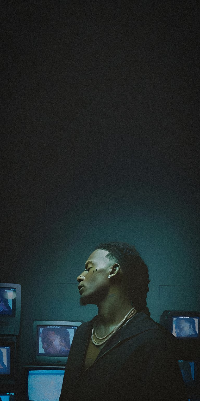 Carti IG post portrait side view with tvs background wallpaper