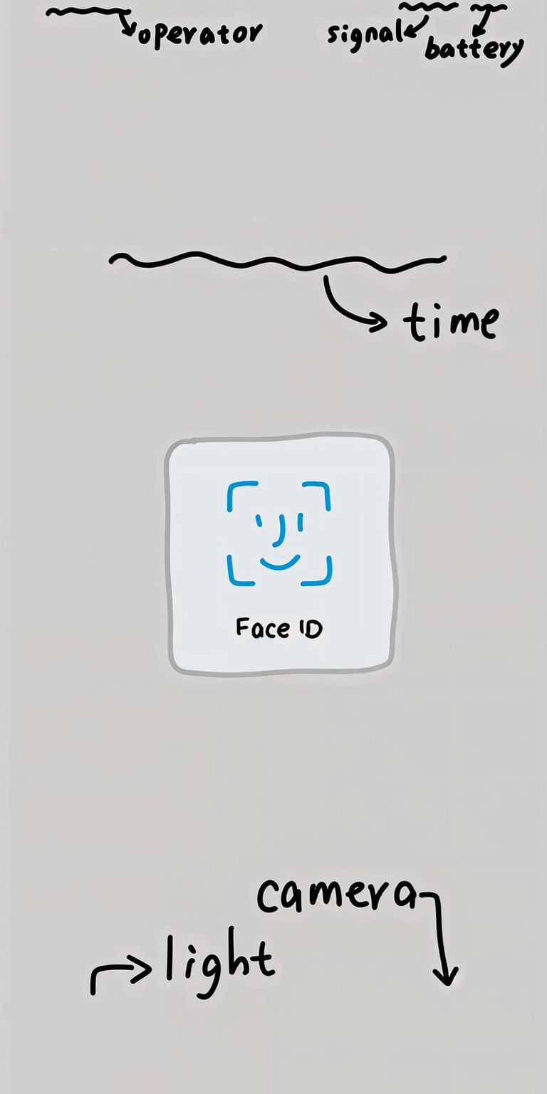 iPhone Home screen face ID wallpaper