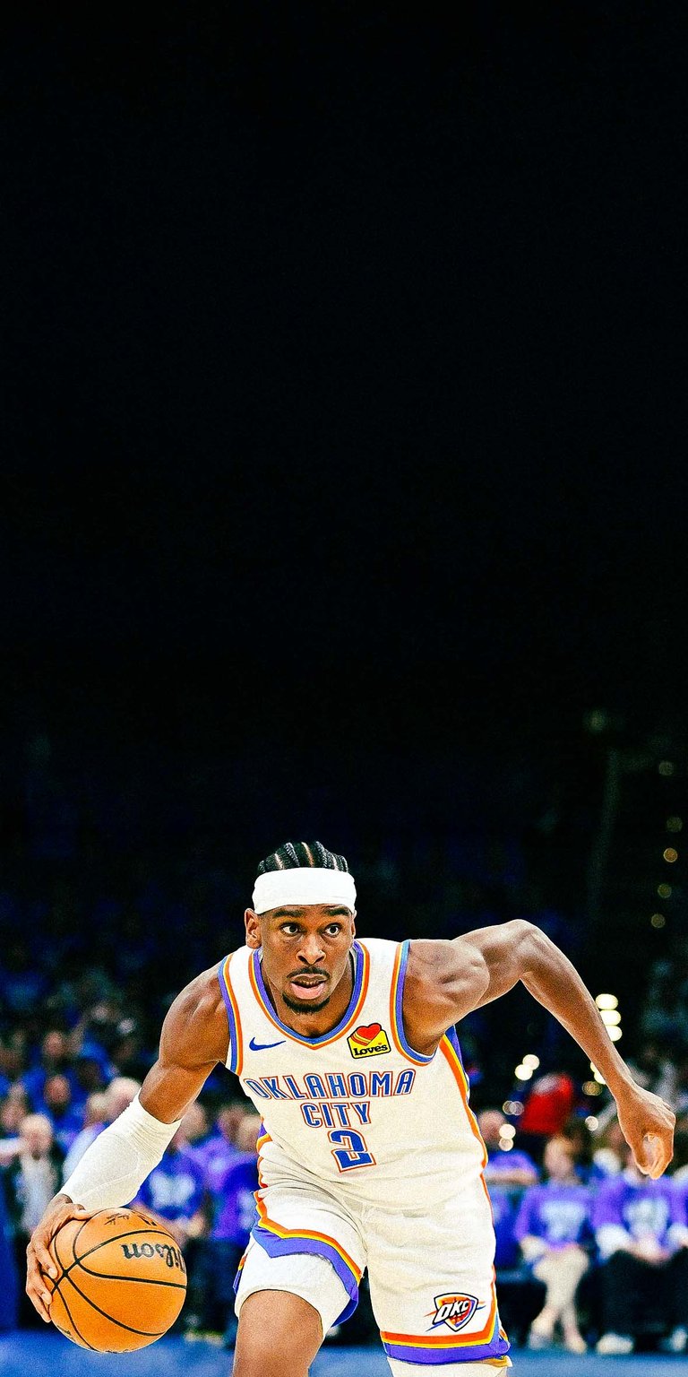 Shai Gilgeous-Alexander of the Oklahoma City Thunder Wallpaper