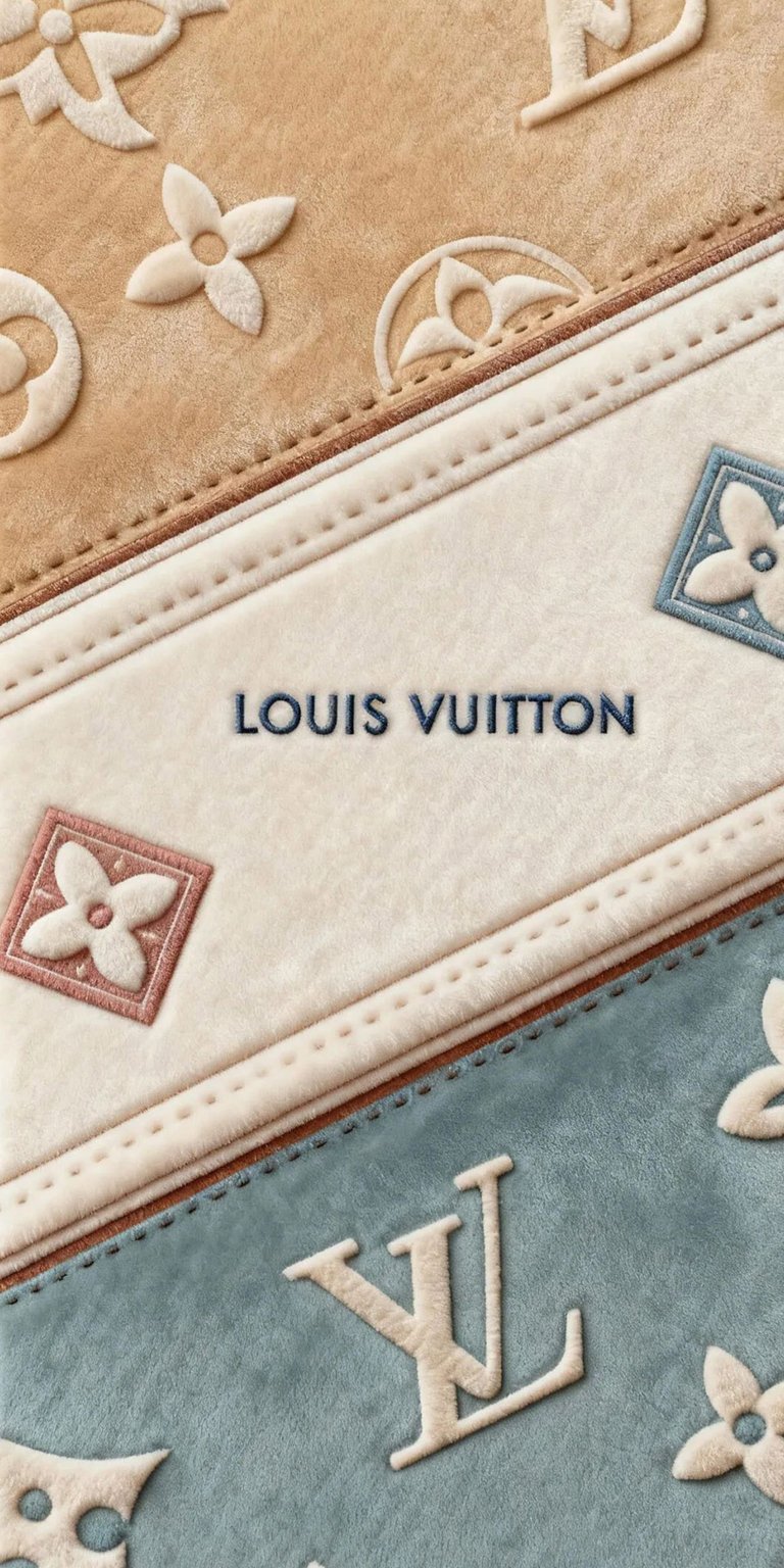 Enhance your iPhone with this premium Louis Vuitton luxury 4K wallpaper featuring the iconic monogram pattern. This high-resolution 4K wallpaper showcases elegant embossed textures in cream and blue tones for a sophisticated look.