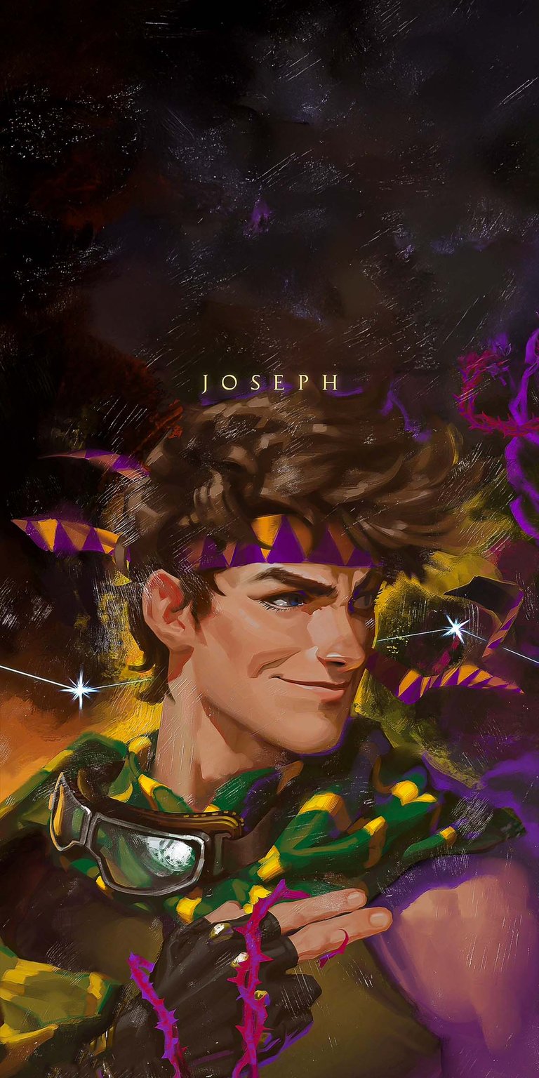 Joseph Joestar portrait poster 4K iPhone wallpaper