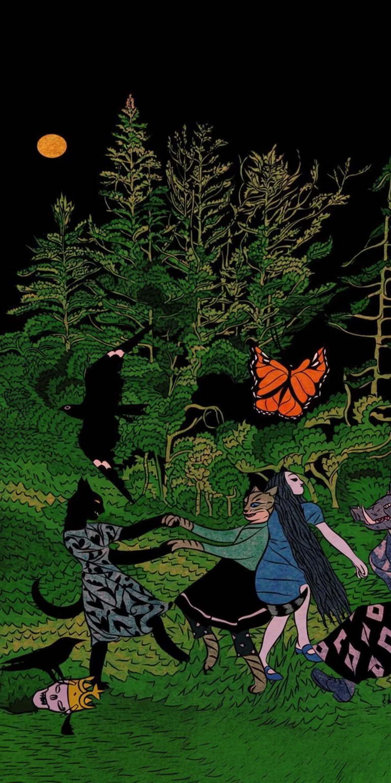 Nature painting wallpaper for iPhone HD