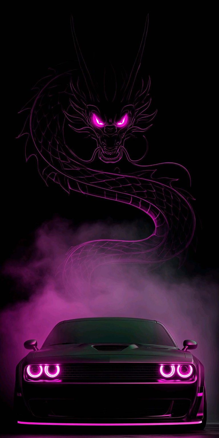 Dodge Challenger dragon wallpaper HD iOS
