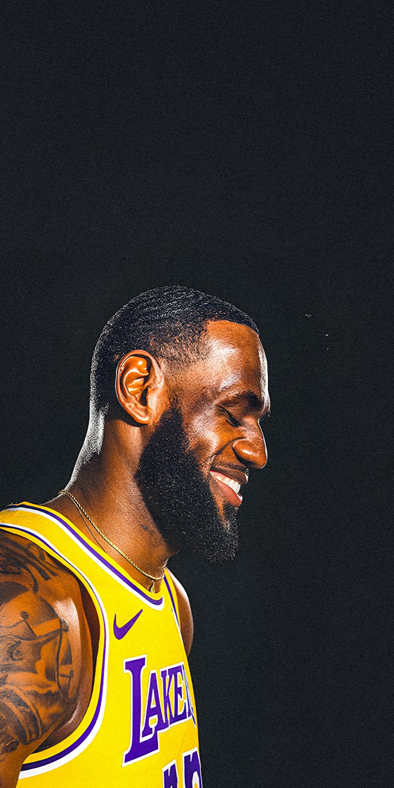 LeBron James smiling wallpaper for mobile