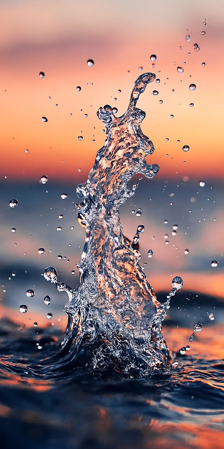 Water splash 3D iOS26 spatial wallpaper HD