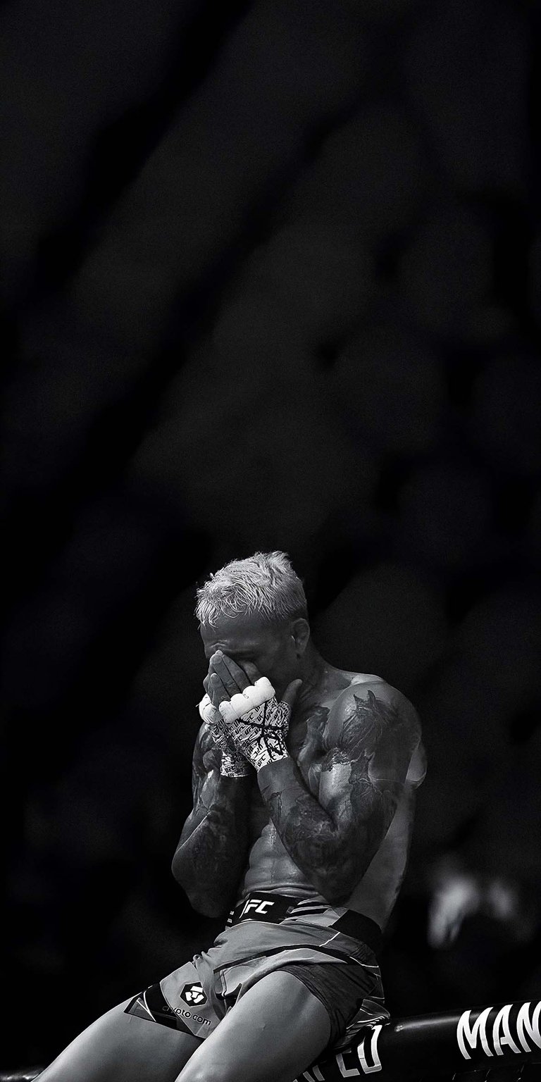 Charles Olivera MMA crying wallpaper 4k iPhone