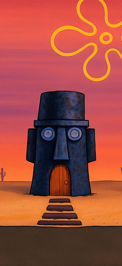 Spongebob matching wallpaper iPhone 4K