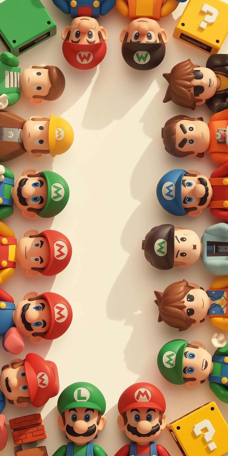 Super Mario Bros lego cartoons wallpaper iOS