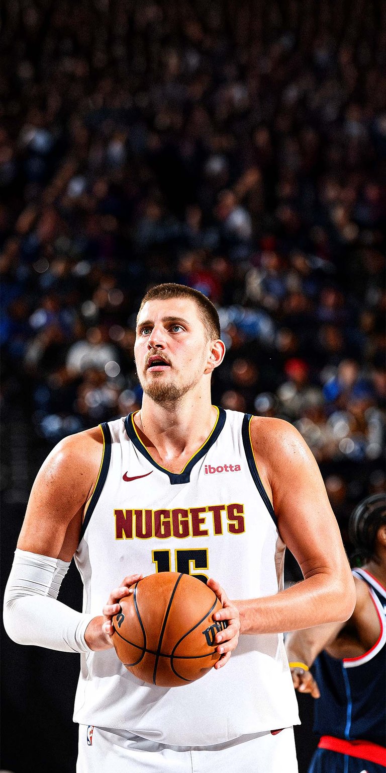 Nikola Jokic of the Denver Nuggets Wallpaper iPhone