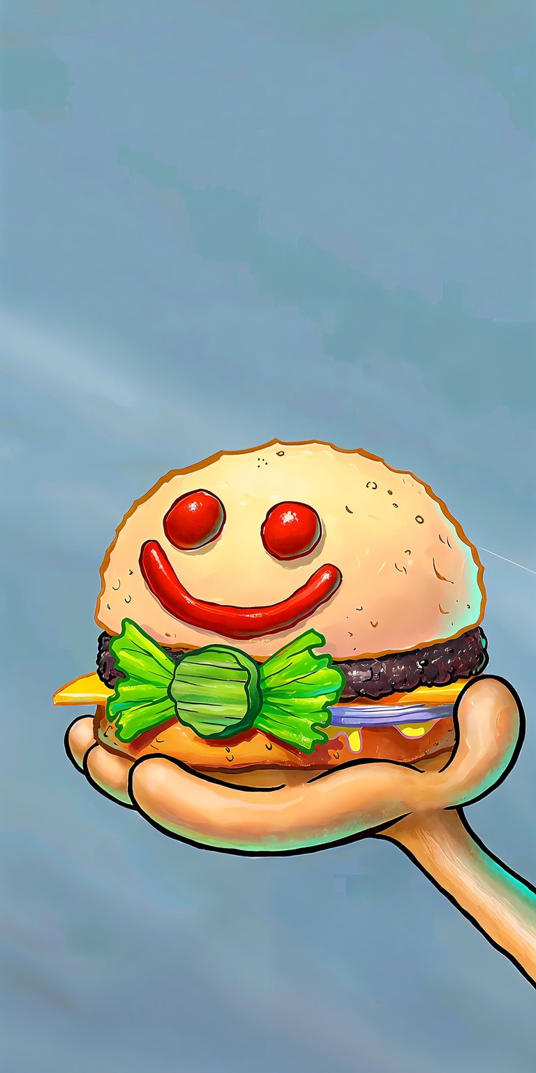 Happy Burger wallpaper iPhone HD