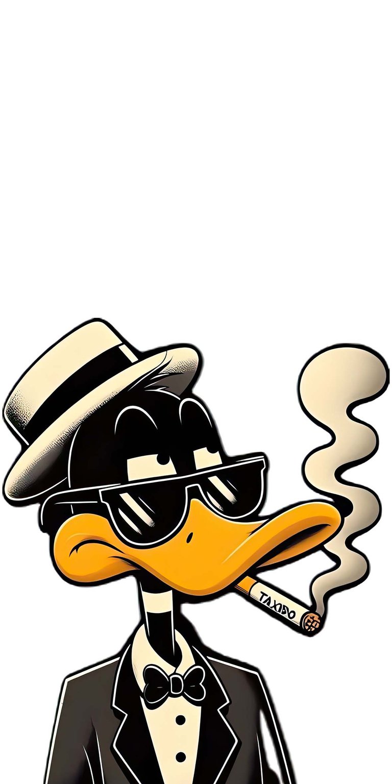 Duffy Duck smoking wallpaper iPhone HD