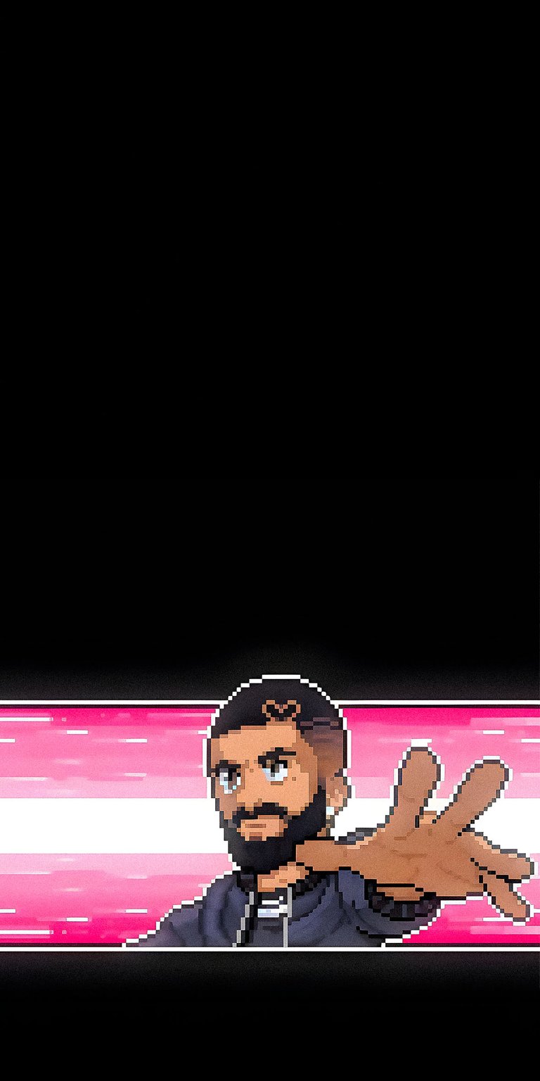 Drake Drizzy pixel art wallpaper