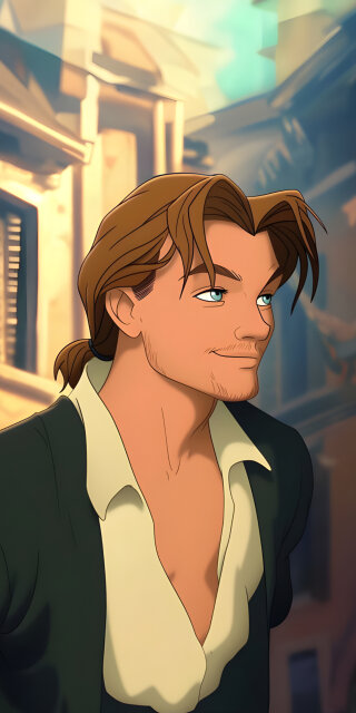 Leonardo DiCaprio art wallpaper iPhone