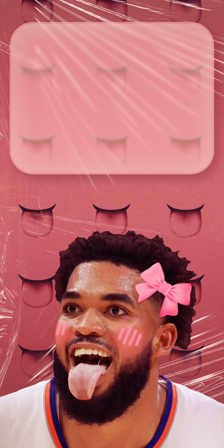 Karl Anthony Towns tongue funny photo wallpaper iPhone 4k