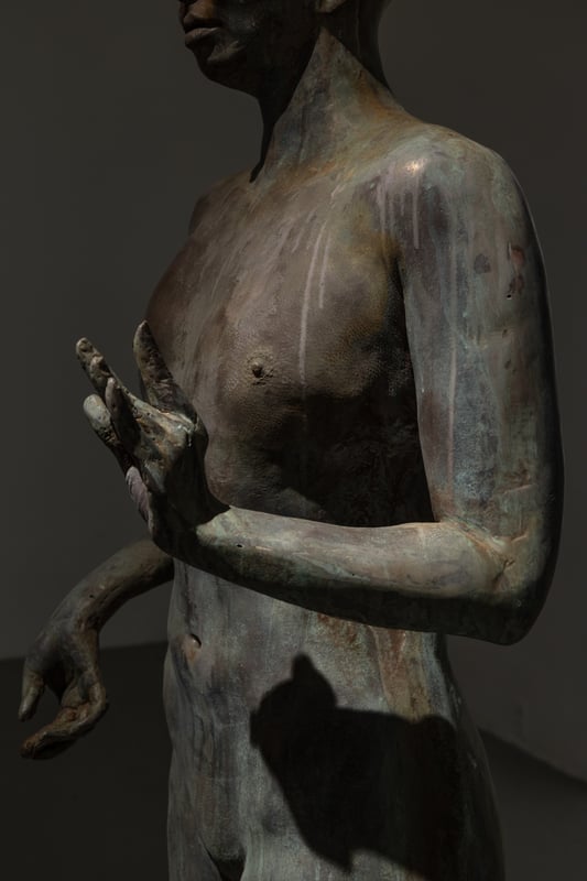 artist in bronze